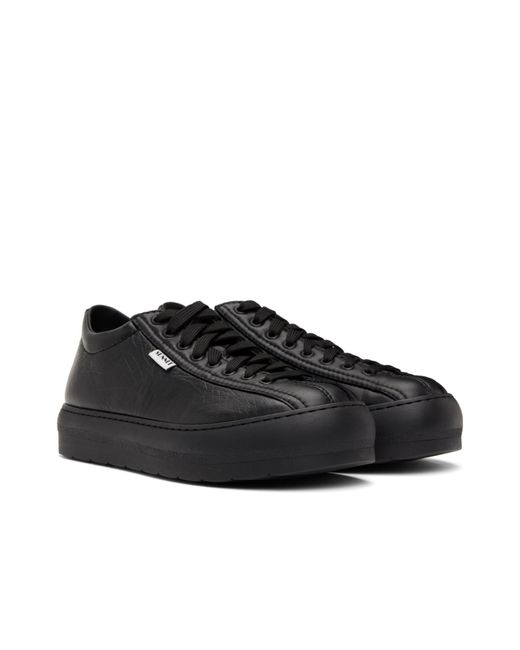 Sunnei Black Lace-Up Sneakers for men