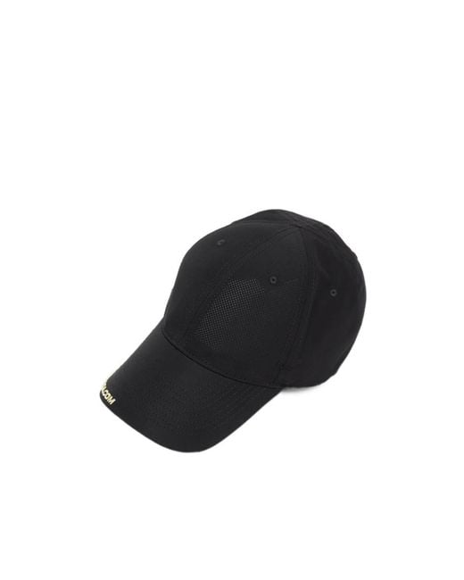 Balenciaga Black Logo Embroidered Mesh Baseball Cap for men