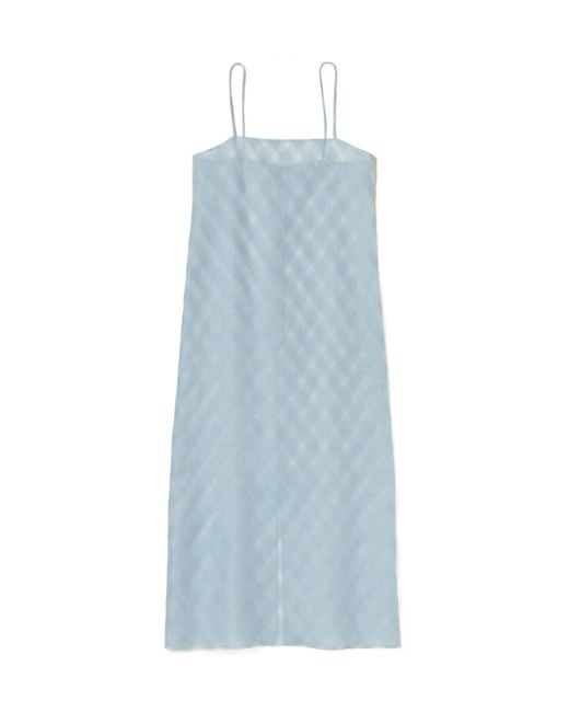 Auralee Blue Suspender Dress