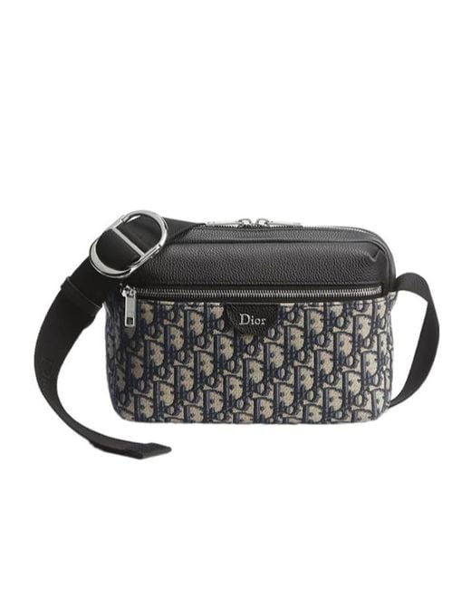 Dior Black Rider Zipped Messenger Bag for men