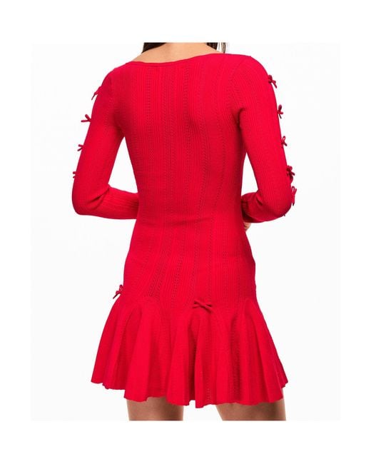 LoveShackFancy Red Seychelle Mini Dress
