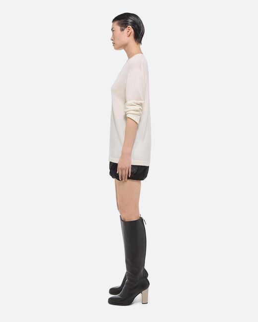 Helmut Lang Black Silk Bubble Skirt