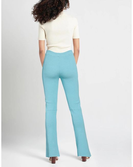 Jacquemus Blue Plain Colour Casual Trouser