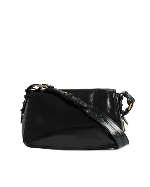 Zadig & Voltaire Black Le Zouzou Vintage Patent Bag