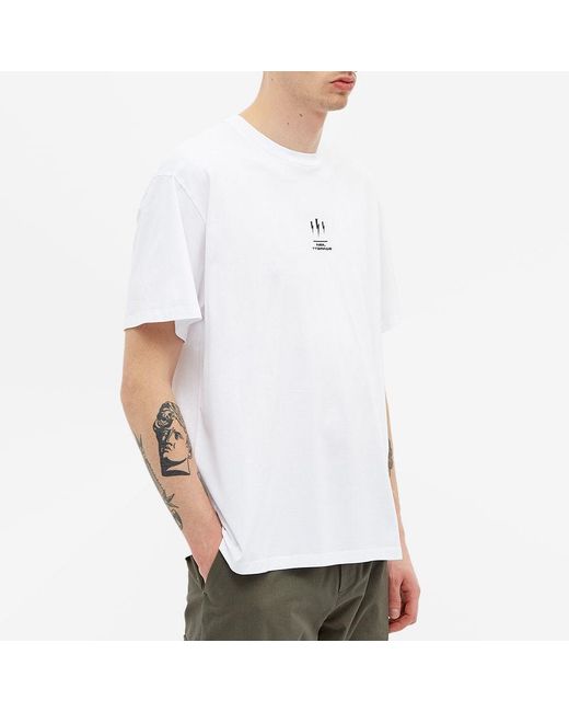 Neil Barrett White T-Shirt With Round Neck And Short Sleeves for men