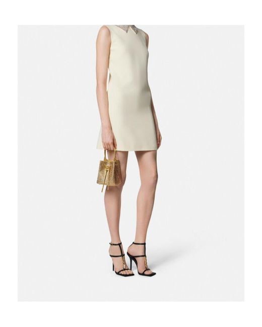 Versace Natural La Medusa Drawstring Mini Bag