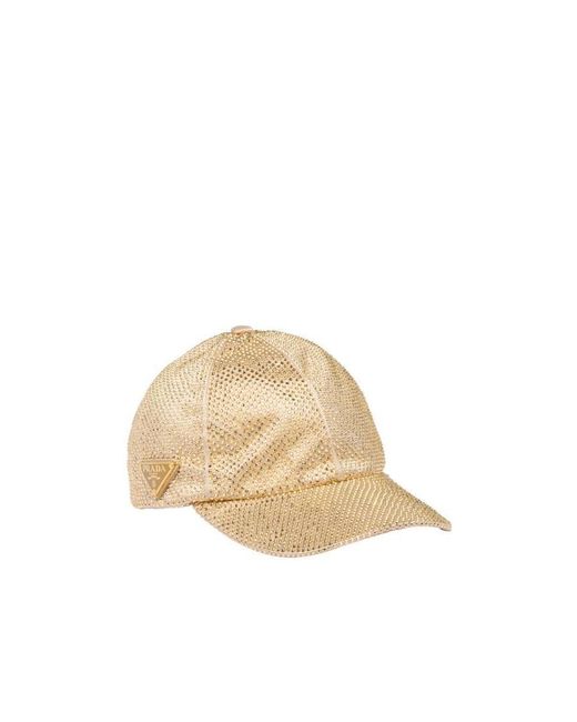 キャップ Prada Embellished duchesse baseball cap Prada Duchesse Baseball Cap with Crystals | Saks Fifth Avenue