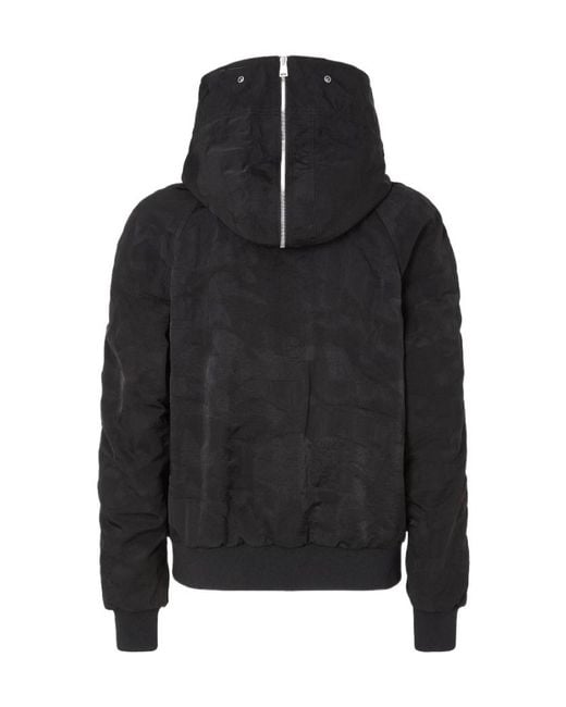 Fendi Black Patchwork Nylon Bomber Jacket for men