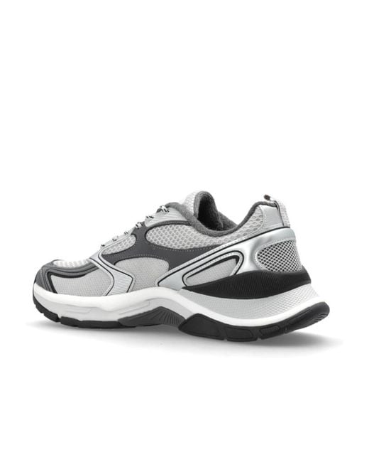 EA7 White Round-Toe Sneakers for men