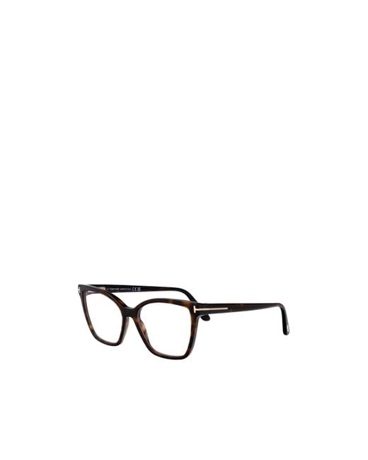 Tom Ford White Eyewear Butterfly Frame Glasses for men