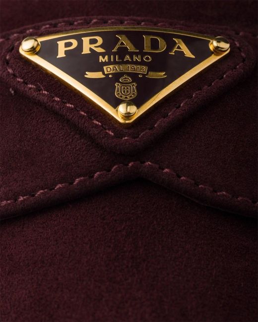 Prada Brown Triangle-Logo Mules