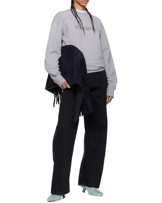 J.W. Anderson Black Jw Anderson Twisted High Waist Jeans