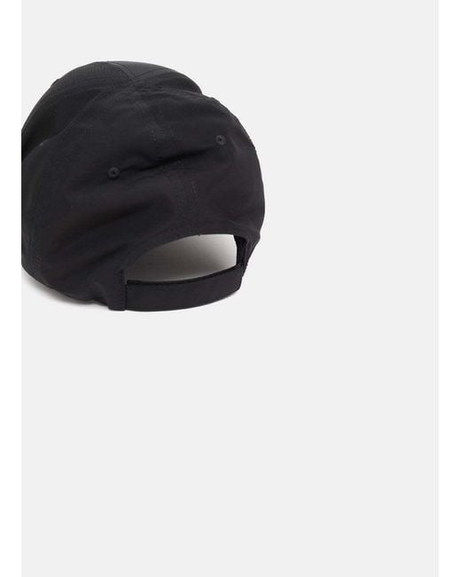 Balenciaga Black Logo Embroidered Mesh Baseball Cap for men