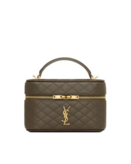 Saint Laurent White Gaby Vanity Bag