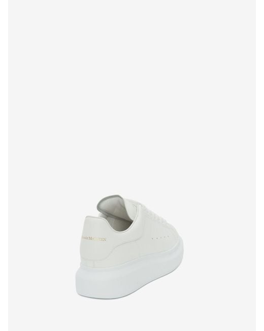 McQueen White Oversized Lace-Up Sneakers