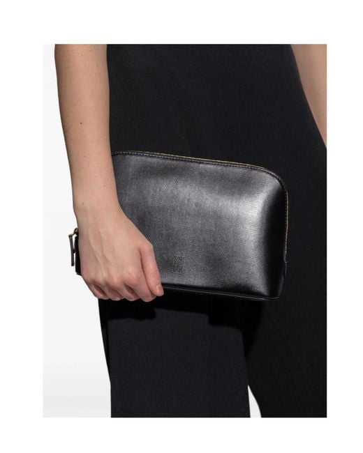By Malene Birger Black Zipper Clutch
