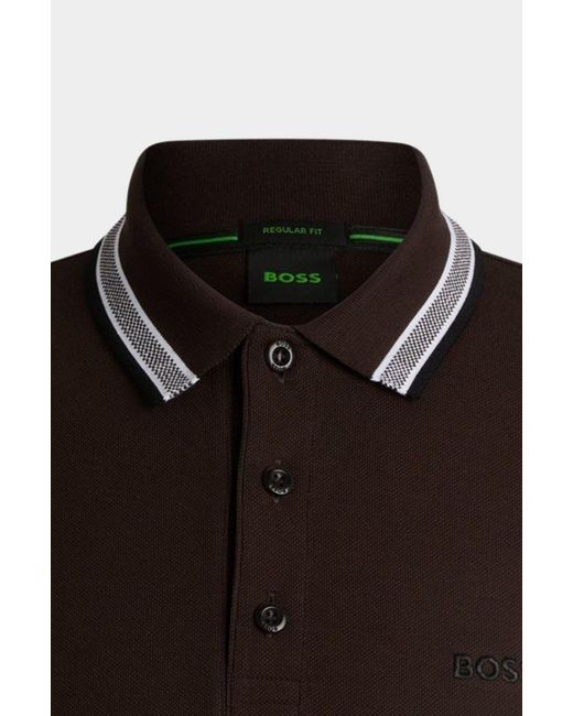 Boss Black Boss Logo Embroidered Short-Sleeved Polo Shirt for men