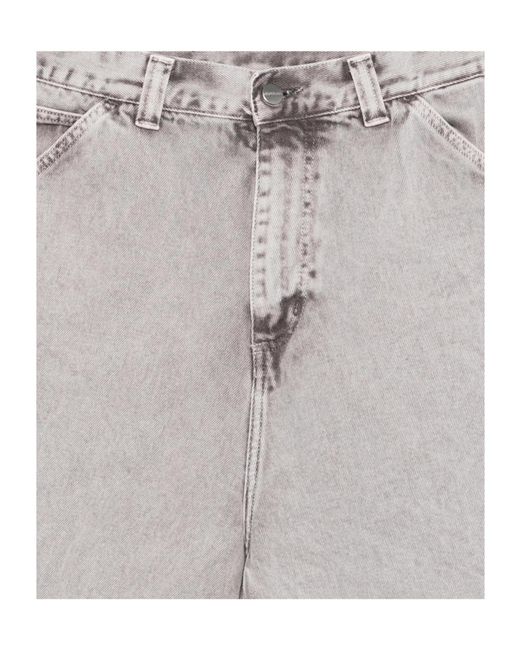 Carhartt Gray Og Denim Shorts for men