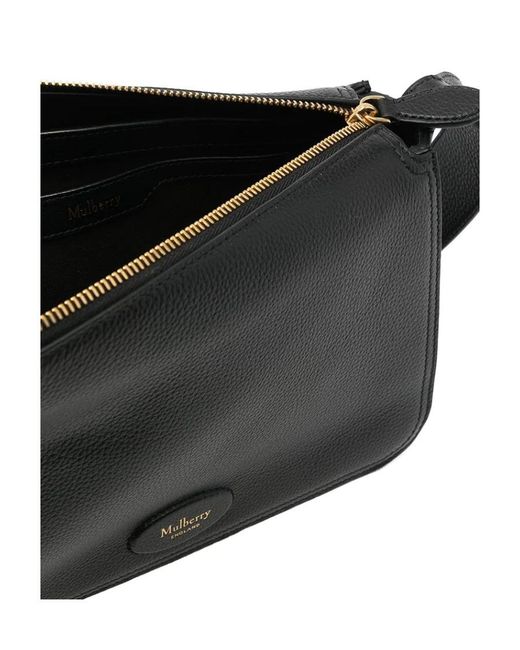 Mulberry Black Billie Logo Detailed Small Crossbody Bag