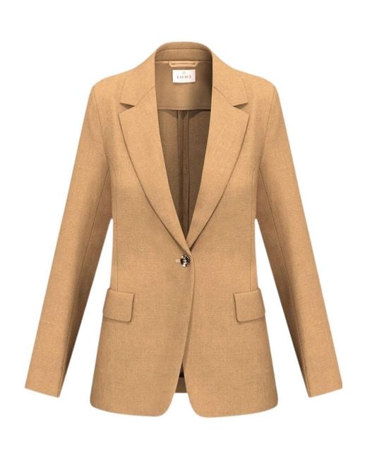 Marella Natural Linen Blazer