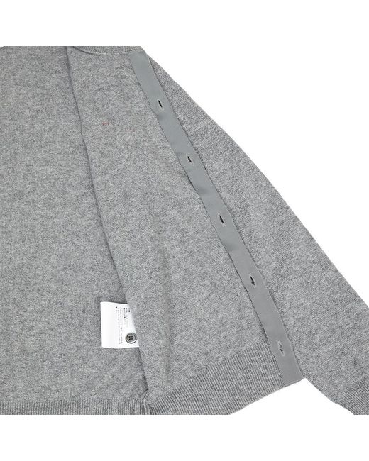 Comme des Garçons Gray Doublewappen Cardigan