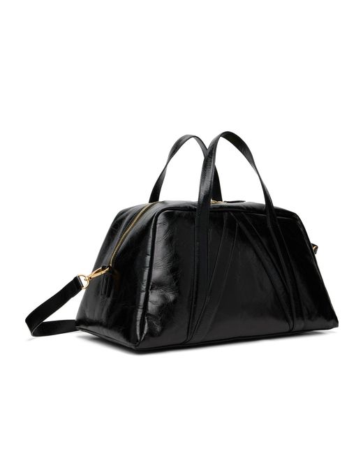 Willy Chavarria Black Bolero Large Double Zipper Shoulder Bag