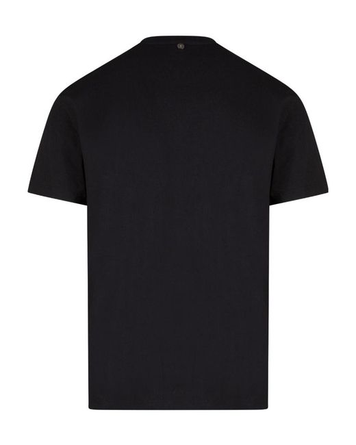 Neil Barrett Black Thunderbolt-Print Cotton T-Shirt for men