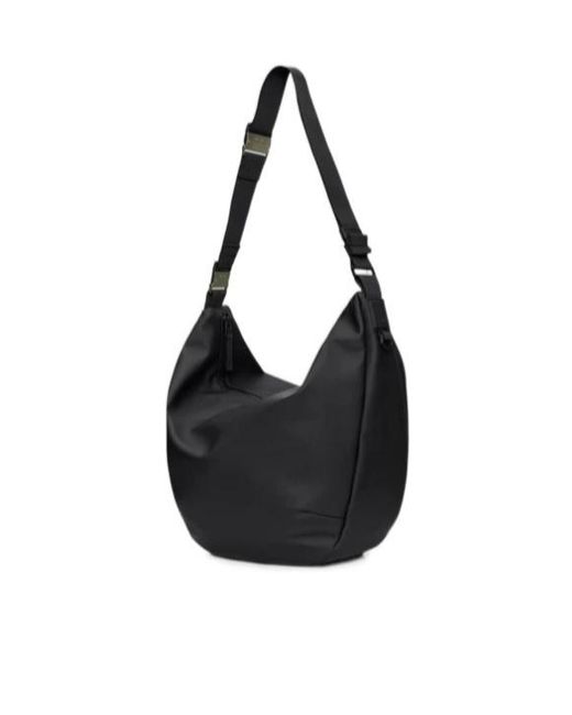 Rains Black Valera Shoulder Bag Large
