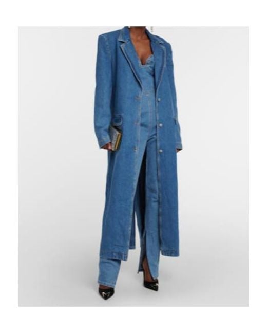 Magda Butrym Blue Denim Coat