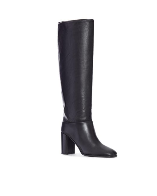 Prada Black Round-Toe Tall Boots