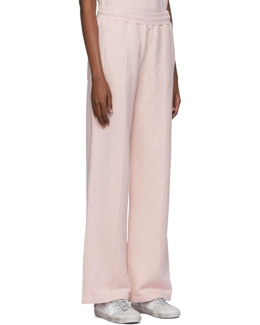 Golden Goose Deluxe Brand Pink Star Embellished Straight Leg Pants