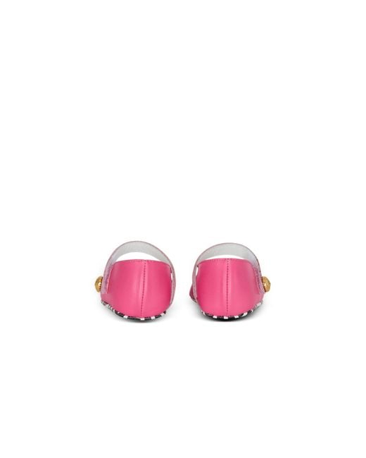 Balmain Pink Ballet Flats With Button