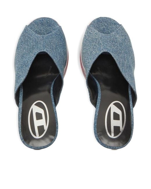 DIESEL Blue D-Lake Platform Mules
