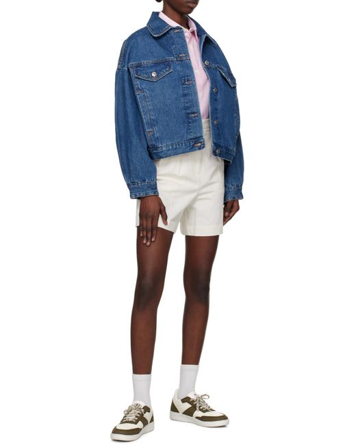 A.P.C. Blue Long Sleeved Buttoned Denim Jacket