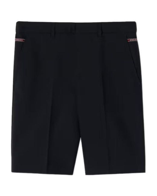 Gucci Black Intarsia Shorts