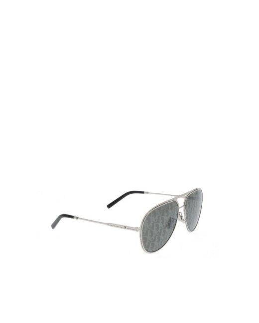 Dior White Metal Frame Sunglasses for men