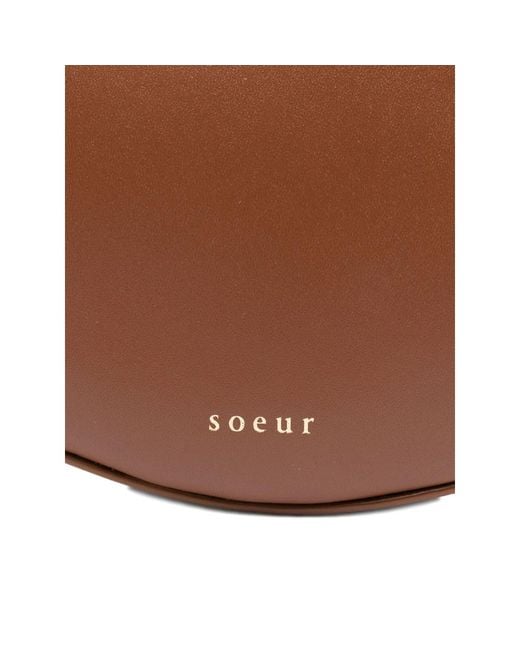 Soeur Brown Small Wino Leather Shoulder Bag
