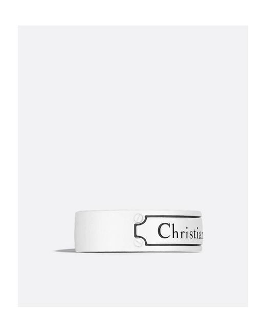 Dior White Christian Couture Ring for men