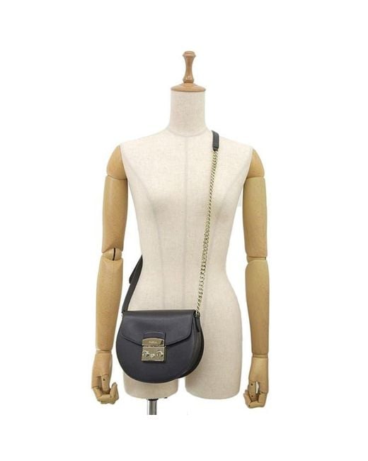 Furla Black Logo Shoulder Bag