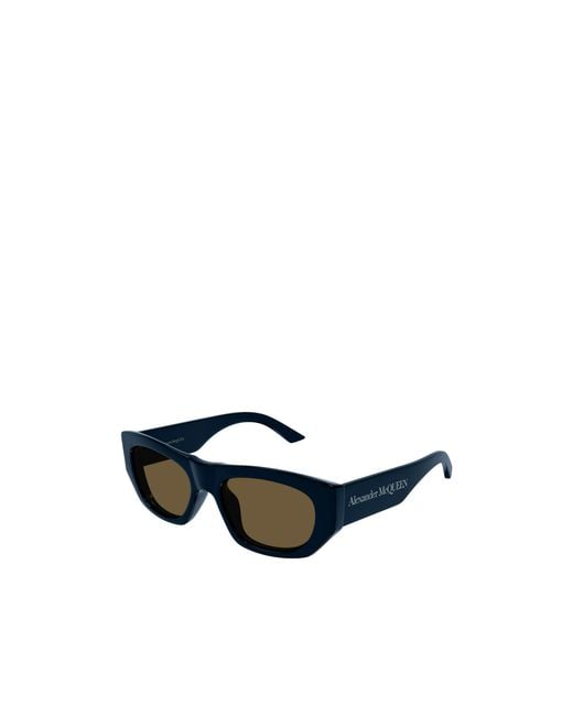 McQueen White Eyewear Rectangle Frame Sunglasses for men