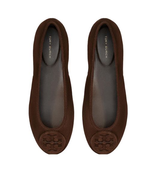Tory Burch Brown Rena Travel Slip-On Ballet Flats