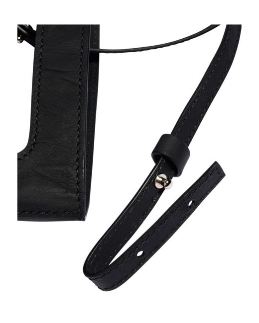 Y-3 Black Logo-Print Crossbody Bag for men