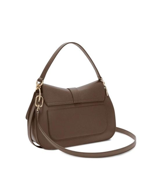 Furla Brown Flap Shoulder Bag