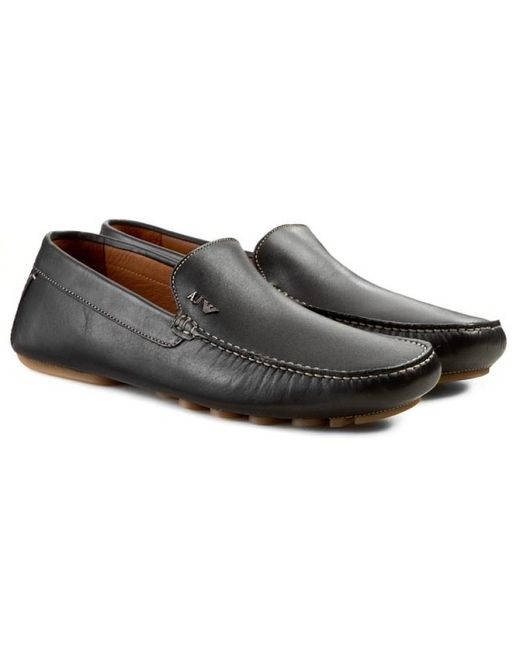 Armani Jeans Brown Logo Details Business Casual Shoes for men