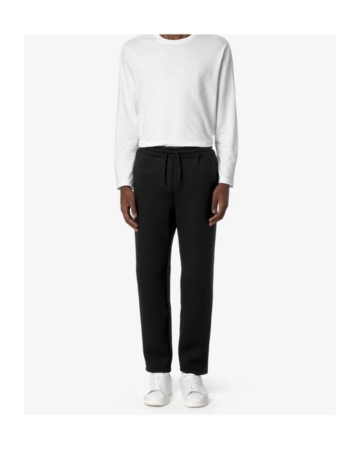 K-Way Black Drawstring Trousers for men