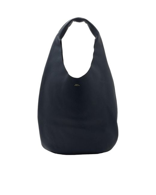 A.P.C. Blue Le Neige Tote Bag for men