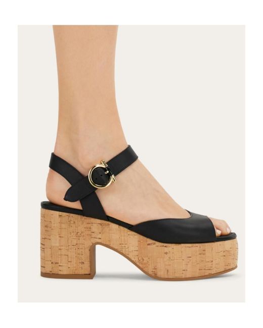 Ferragamo Multicolor Platform Sandal