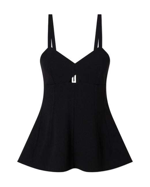 Jil Sander Black Bustier Top