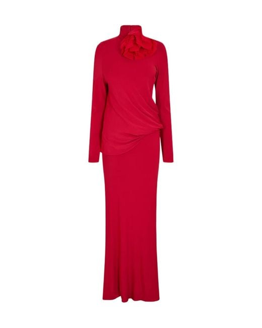 Magda Butrym Red Long Maxi Dress