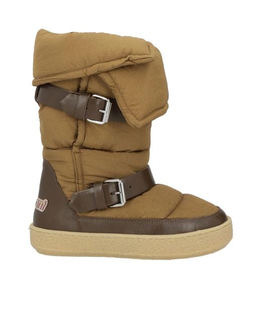 Isabel Marant Brown Two-Tone Down Boots